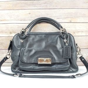 Coach Black Leather Satchel Bag